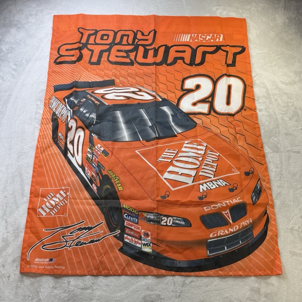 Tony Stewart (#20) NASCAR Home Depot Vintage Vertical Flag (27" x 37")